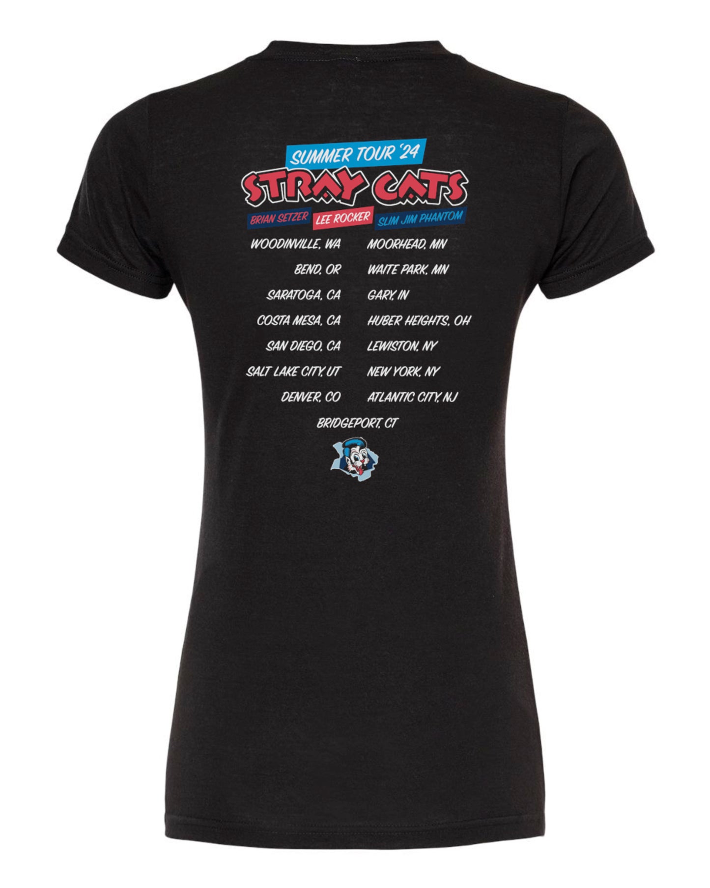 Stray Cats Summer Tour/2024 Itin Tee