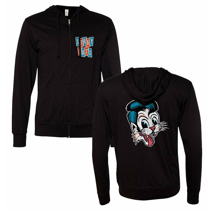 Stray Cats - Cat Head Logo Zip Hoodie