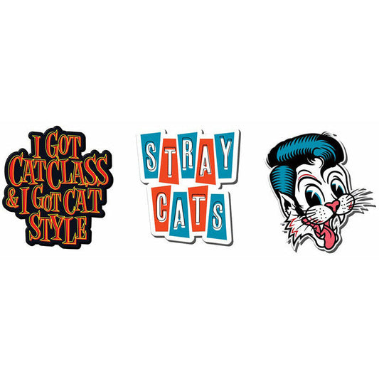 Stray Cats - Enamel Lapel Pins (Set of 3)
