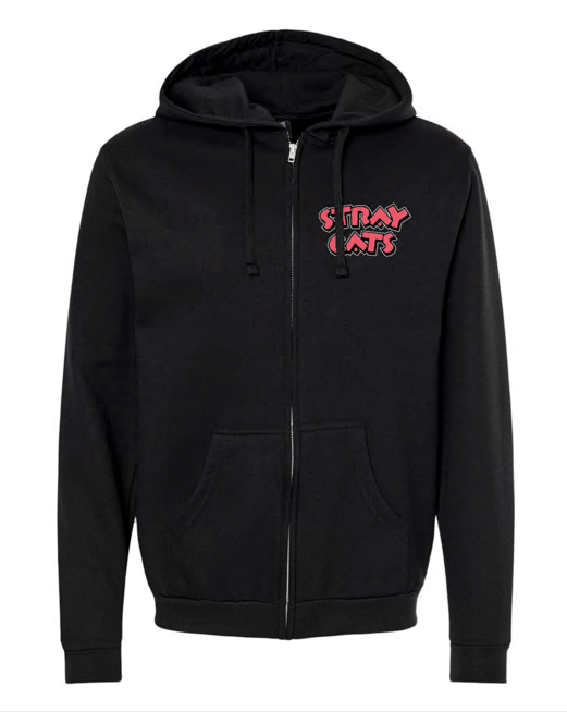 Stray Cats Full Zip Hoodie - 2024