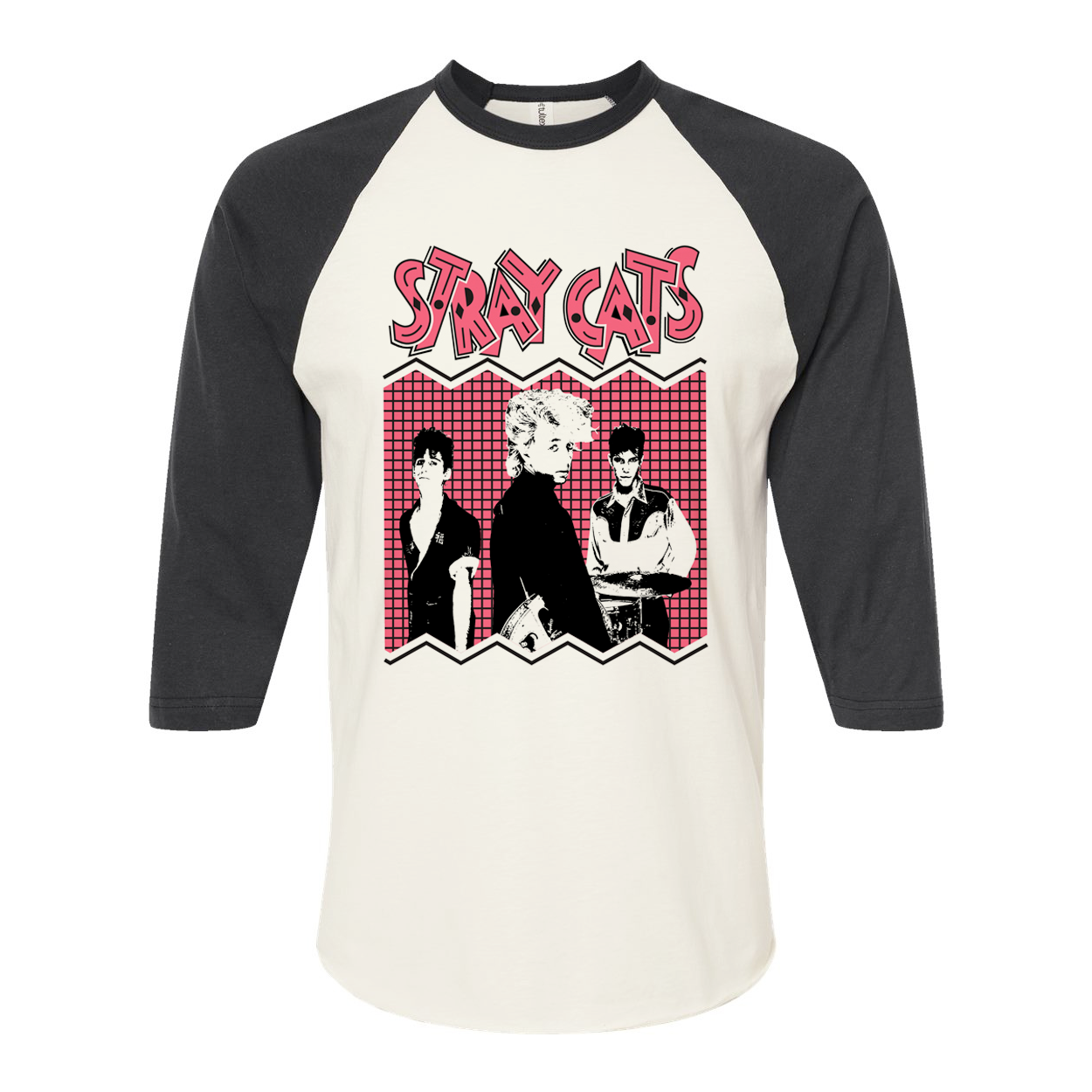 Vintage Pink Photo - 3/4 Raglan Sleeve