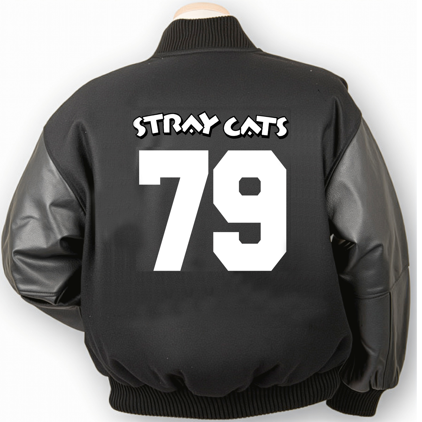 Blue Hair Cat Logo - Varsity Jacket