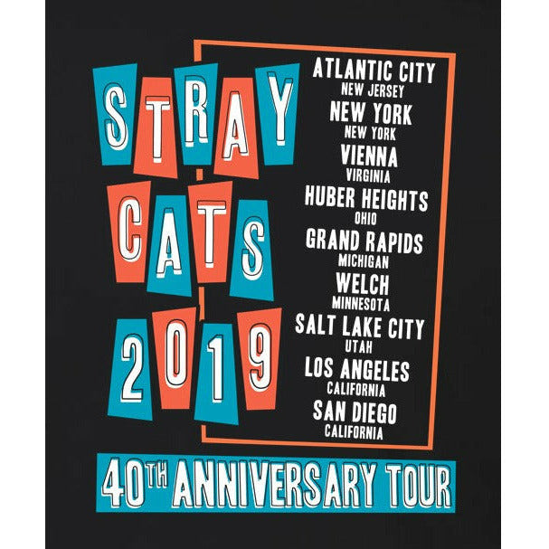 Stray Cats - Ladies 40th Anniversary Tour 2019 Itin T-Shirt